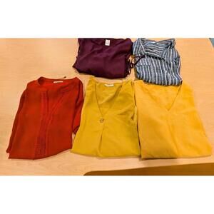 Lot of 5 Women's Top XXL, Various Colors Unicseque, Time & Tru, Bebonnie